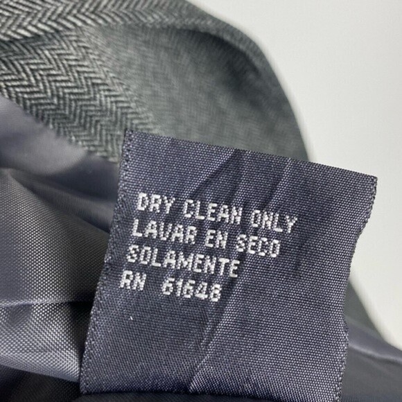 Giorgio Sant' Angelo Blazer Womens Size 6 Petite Gray Button Front 3/4 Sleeve - Picture 9 of 10